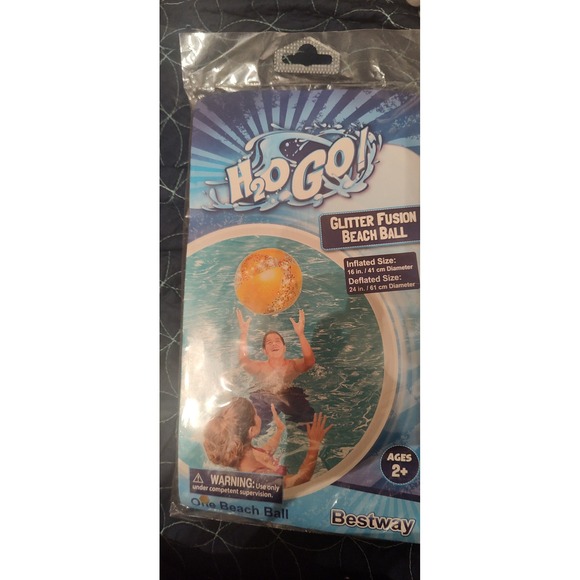 Bestway H2OGO! Glitter Fusion Beach Ball‎ Inflatable Pool Toy Fun Kids 16" - Picture 1 of 5